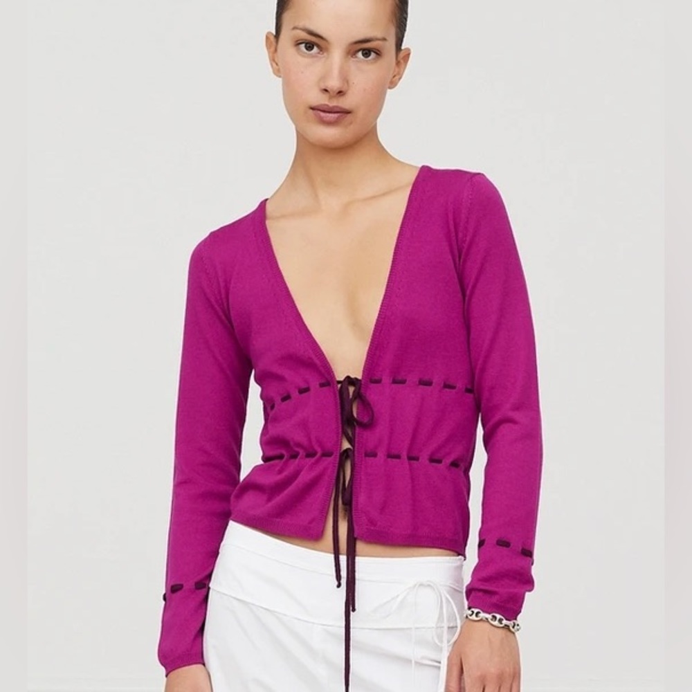 Saks Potts Merino Wool Cardigan